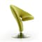 Manhattan Comfort Curl Swivel Accent Chair in Green and Polished Chrome AC040-GR - alternate 4